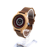 BOBO BIRD J19 Bamboo Wooden Watch Women Genuine Leather Band Watch With Japanese Miyota Movement