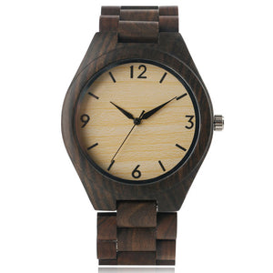 Creative Full Natural Wood Male Watches Handmade Bamboo Novel Fashion Men Women Wooden Bangle Quartz Wrist Watch Reloj de madera