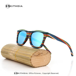 EZREAL Original Wooden Bamboo Sunglasses Men Women Mirrored UV400 Sun Glasses Real Wood Shades Goggles Sunglases Male