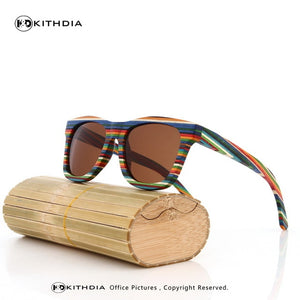 EZREAL Original Wooden Bamboo Sunglasses Men Women Mirrored UV400 Sun Glasses Real Wood Shades Goggles Sunglases Male
