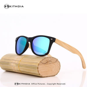 EZREAL Original Wooden Bamboo Sunglasses Men Women Mirrored UV400 Sun Glasses Real Wood Shades Goggles Sunglases Male