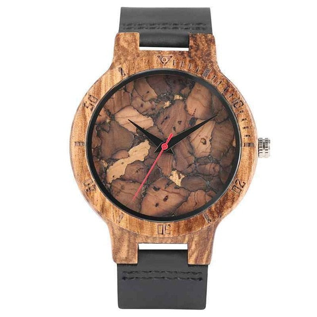 Creative Full Natural Wood Male Watches Handmade Bamboo Novel Fashion Men Women Wooden Bangle Quartz Wrist Watch Reloj de madera