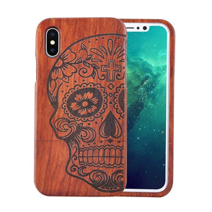 Natural Wood Case For iphone X 8 7 6 6s Plus SE 5 5s Samsung Galaxy Note 8 S6 S7edge S8 S9Plus Cover Retro Embossed Wooden Coque