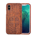 Natural Wood Case For iphone X 8 7 6 6s Plus SE 5 5s Samsung Galaxy Note 8 S6 S7edge S8 S9Plus Cover Retro Embossed Wooden Coque