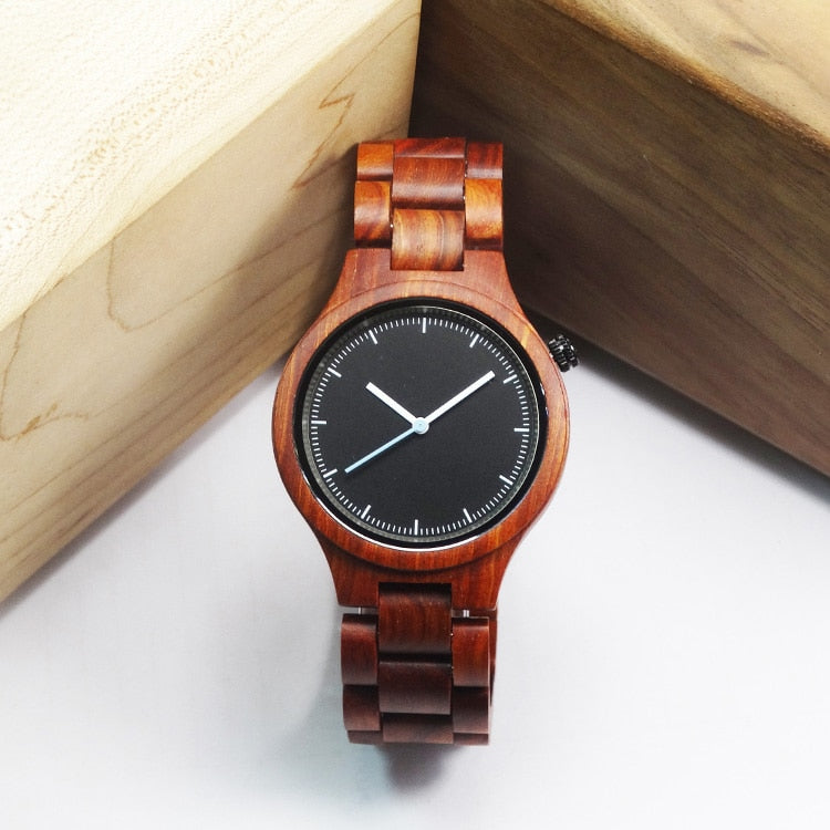 Luxury Brand Natural Wooden Watch Men Women Maple Sandal Bamboo Wood Wristwatch Unisex Handmade Casual Quartz Watches Genuine
