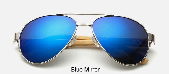 Ralferty Vintage Pilot Wood Sunglasses Men Women UV400 Gradient Sun Glasses Driver Sport Eyewear Original Bamboo Sunglass Male