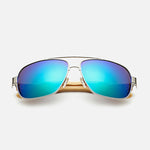 Ralferty Unisex Square Bamboo Wood Sunglasses Men Women Oversized Mirror Coating Sun Glasses UV400 Sport Driving Goggles 5535