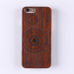Real Bamboo Stereo Pattern Wood Case For iPhone 7 6Plus 8 8Plus XS Max Case Coque Phone Accessories For SAMSUNG S9 Plus Cover