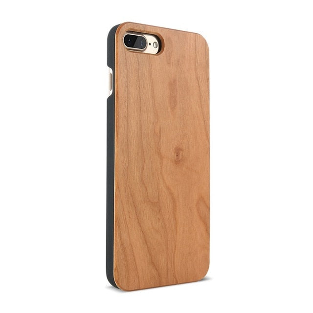 FLOVEME Wood Cover For iPhone 7 iPhone X XR XSMAX Case Natural Bamboo Wooden Phone Cases For iPhone 8 6 6S Plus 5S SE 5 Fundas
