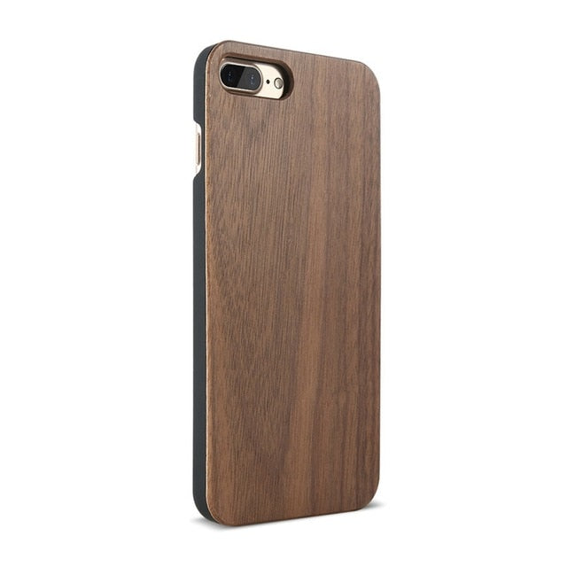 FLOVEME Wood Cover For iPhone 7 iPhone X XR XSMAX Case Natural Bamboo Wooden Phone Cases For iPhone 8 6 6S Plus 5S SE 5 Fundas