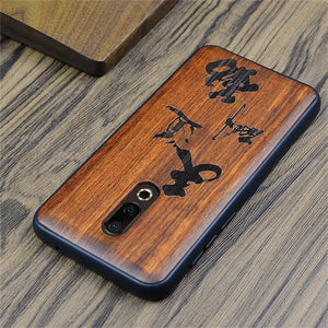 2018 New Meizu 16th Case Slim Wood Back Cover TPU Bumper Case For Meizu 16th Plus Phone Cases Meizu 16 Meizu16 Plus