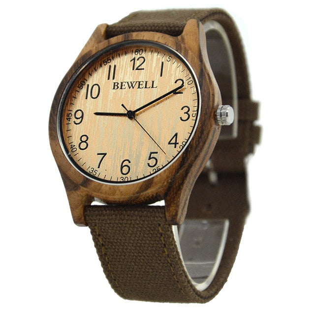 BEWELL Bamboo Wood Watch Luxury Brand Analog Digital Quartz Watch Men Women Watch Dropshipping Ladies Watches Unique Clock 134A