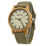 BEWELL Bamboo Wood Watch Luxury Brand Analog Digital Quartz Watch Men Women Watch Dropshipping Ladies Watches Unique Clock 134A