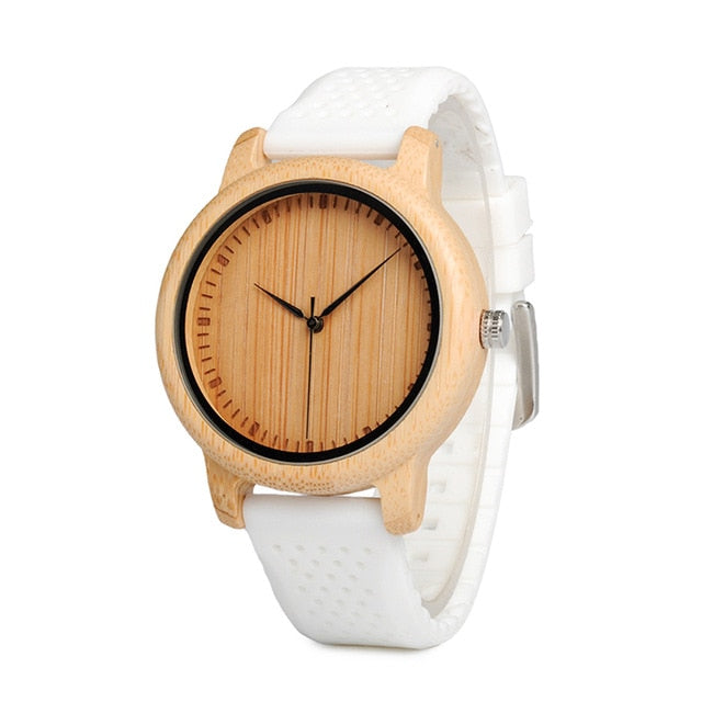 BOBO BIRD Women Watches Ladies' Luxury Bamboo Wood Timepieces Silicone Straps relojes mujer marca de lujo Great Gifts for Girls