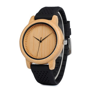 BOBO BIRD Women Watches Ladies' Luxury Bamboo Wood Timepieces Silicone Straps relojes mujer marca de lujo Great Gifts for Girls