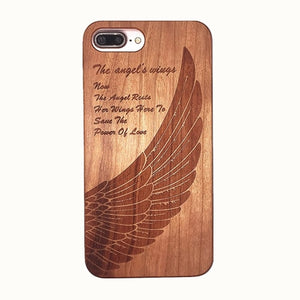 Laser Engraving Real Wood Cell Phone Case for iPhone XS MAX XR 7 8PLUS X Wooden Unique Shock Customized Bamboo Phone Cover Shell