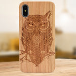 Laser Engraving Real Wood Cell Phone Case for iPhone XS MAX XR 7 8PLUS X Wooden Unique Shock Customized Bamboo Phone Cover Shell