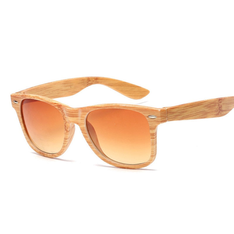New Squeare Wood Bamboo Sunglasses Men Women Mirrored Outdoor Sun Glasses Retro Goggles de sol masculino UV400 Male