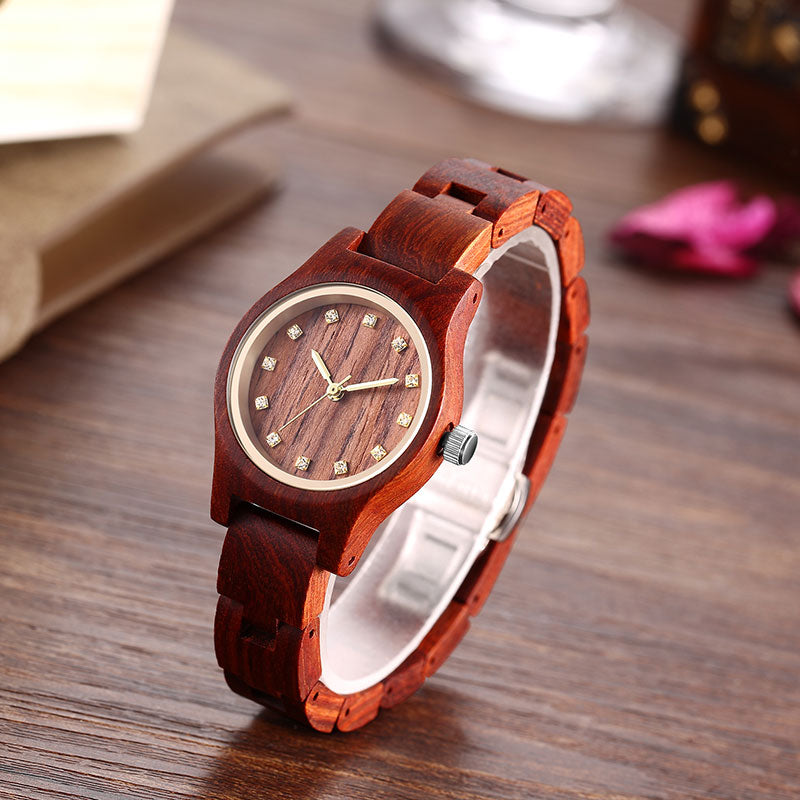 SIHAIXIN Wood Woman Watch Relogio Masculino Top Brand Luxury Small Wristwatch Quartz Watches Ladies Accept Logo Drop Shipping