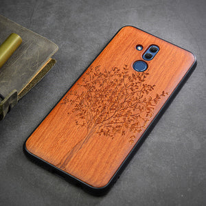 2019 New Huawei Mate 20 Lite Case Slim Wood Back Cover TPU Bumper Case For Huawei Mate 20 Lite Phone Cases Mate20 lite