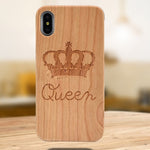 Laser Engraving Real Wood Cell Phone Case for iPhone XS MAX XR 7 8PLUS X Wooden Unique Shock Customized Bamboo Phone Cover Shell